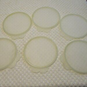 Tupperware Cereal Bowl Lids with Butterfly seal Set of 6-#254A  C